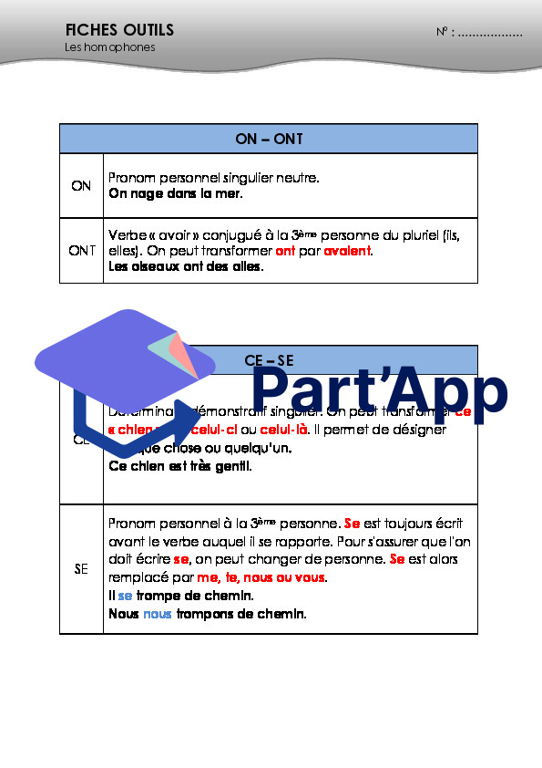 Français 7H-8H - Les homophones ON-CE-CES-TOUT (théorie)_18