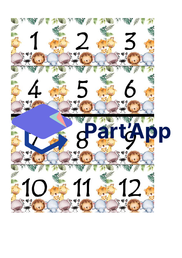 Calendrier thème Jungle_9