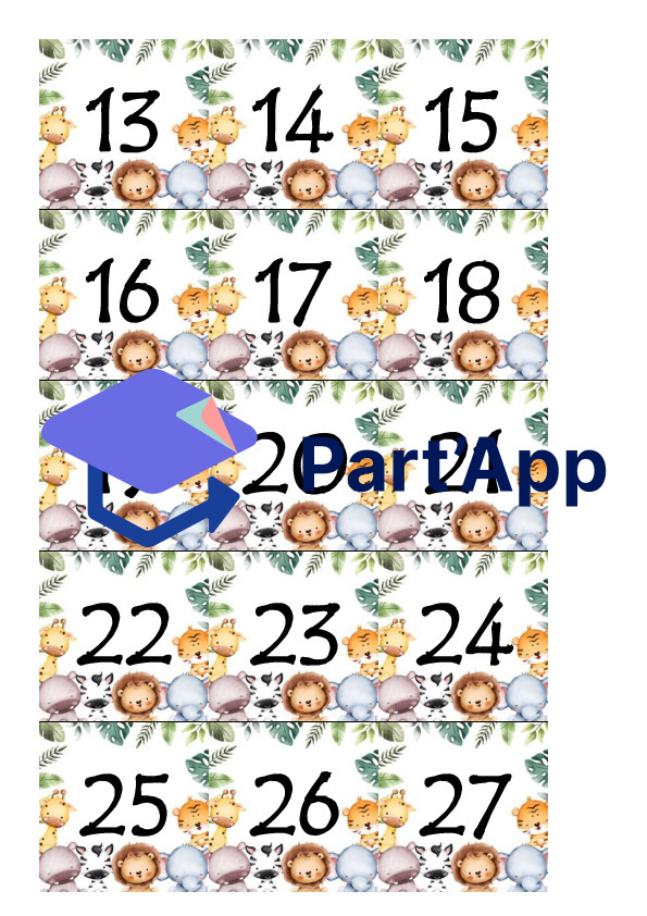 Calendrier thème Jungle_10