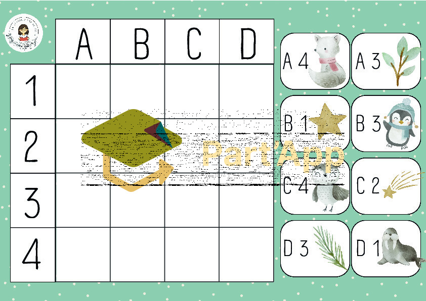 12x tableaux à double-entrée codés 2 niveaux HIVER + Noël_2