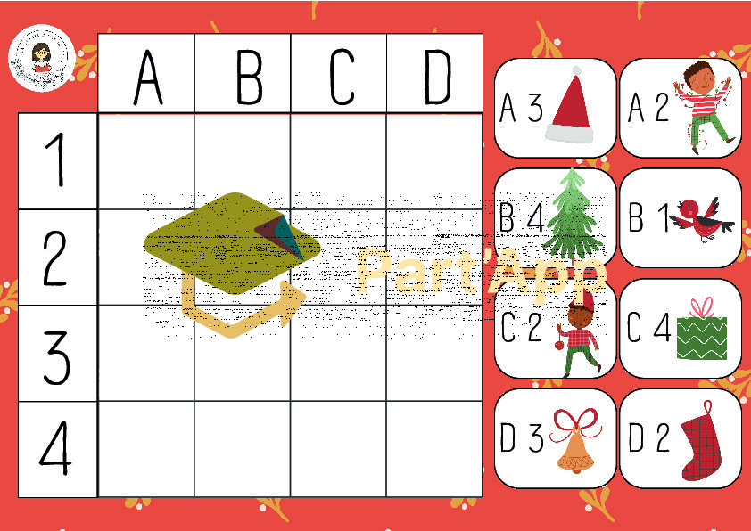 12x tableaux à double-entrée codés 2 niveaux HIVER + Noël_3
