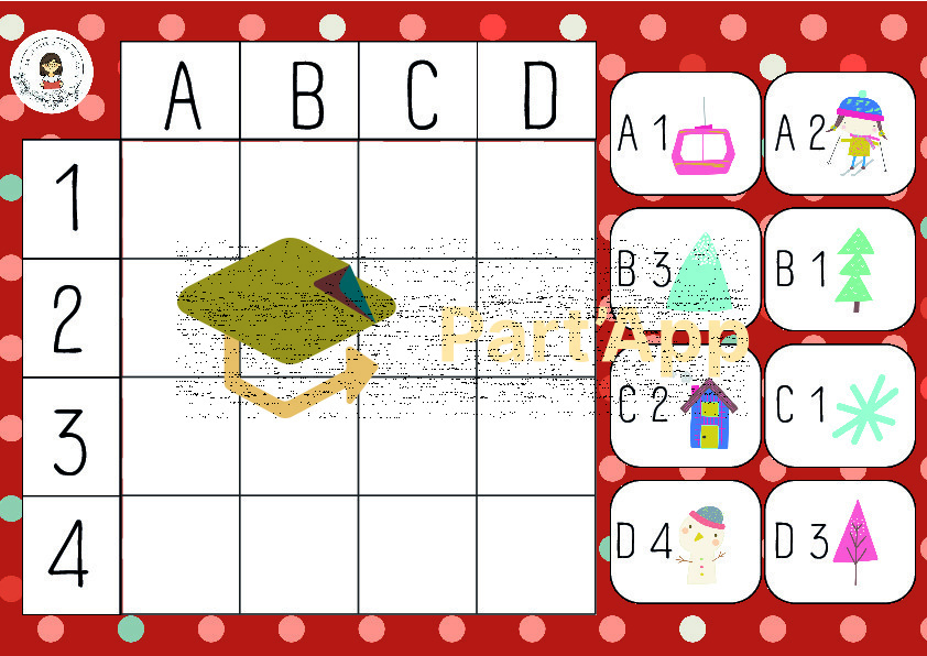 12x tableaux à double-entrée codés 2 niveaux HIVER + Noël_4