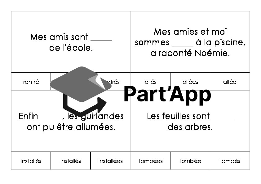 Cartes à pince sur les participes passés_4