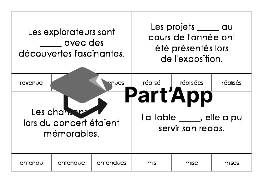 Cartes à pince sur les participes passés_10