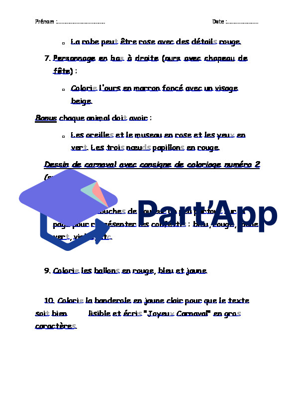Coloriage Carnaval avec consignes (lecture)_5