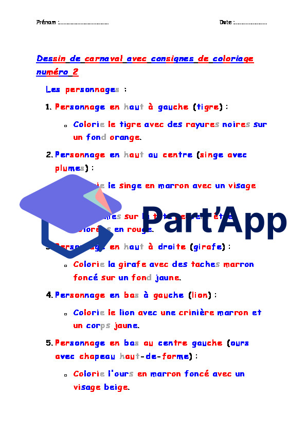 Coloriage Carnaval avec consignes (lecture)_6