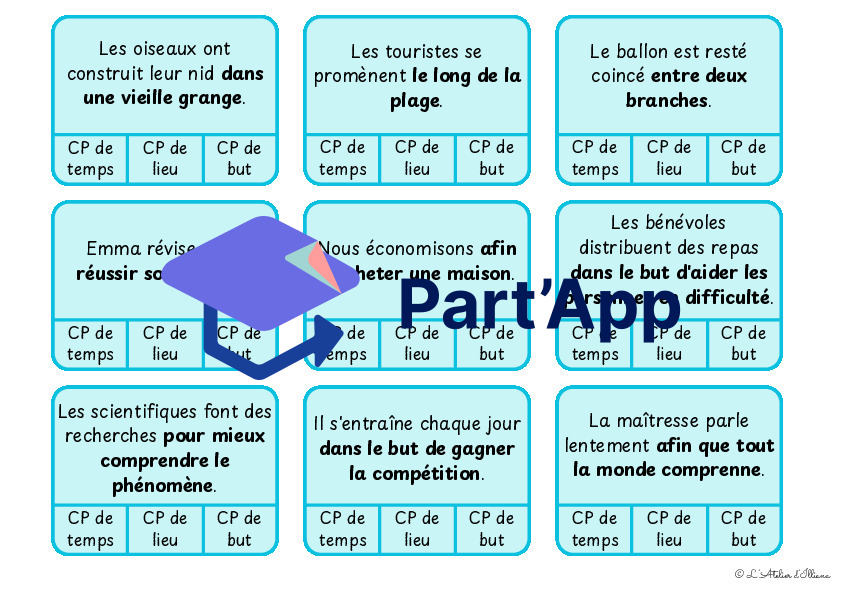 Cartes à pinces : Valeurs du complément de phrases (temps, lieu et but) - bords arrondis_5