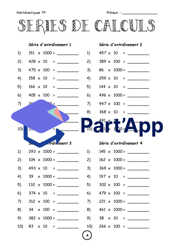 Calcul mental - Multiplications et divisions par 10, 100 et 1000_33