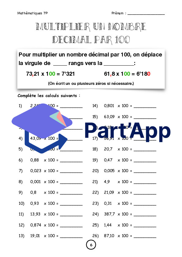 Calcul mental - Multiplications et divisions par 10, 100 et 1000_35