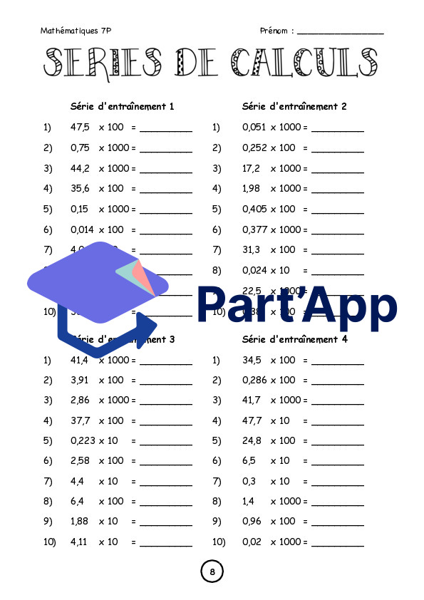 Calcul mental - Multiplications et divisions par 10, 100 et 1000_37
