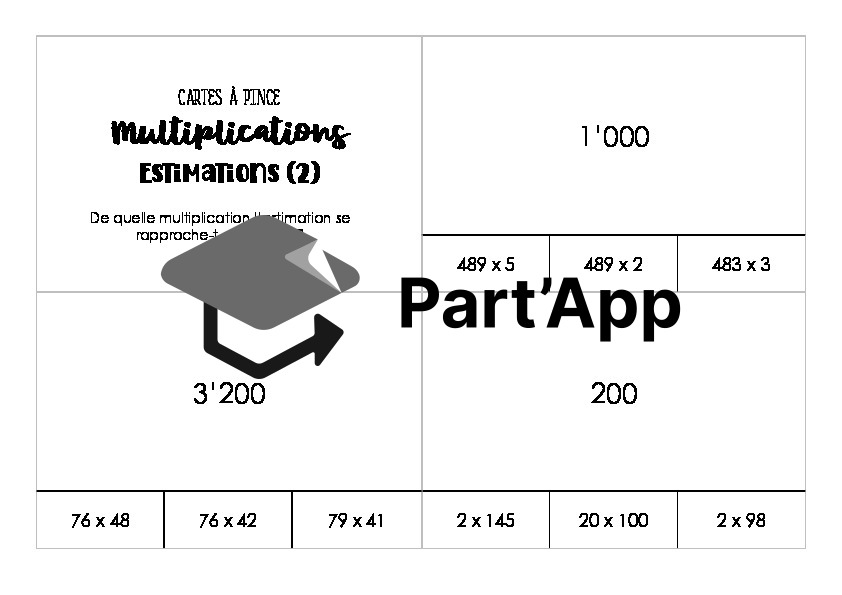 Multiplications - Estimer - Cartes à pince_6