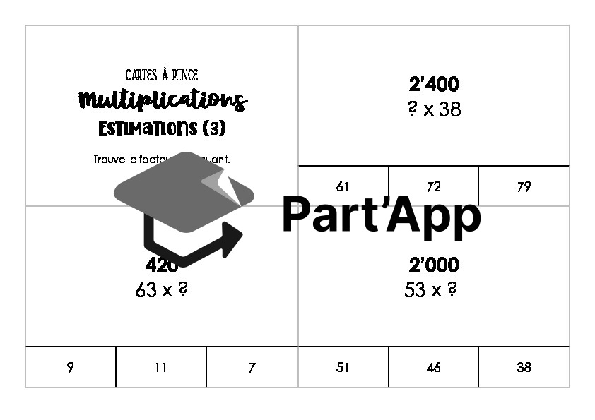 Multiplications - Estimer - Cartes à pince_10