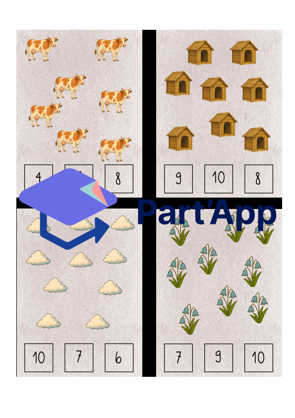 Mengenerfassung Zahlenraum 10, Zählkarten_7