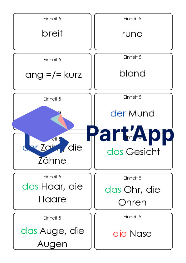 Vocabulaire allemand E6 - 6H_3
