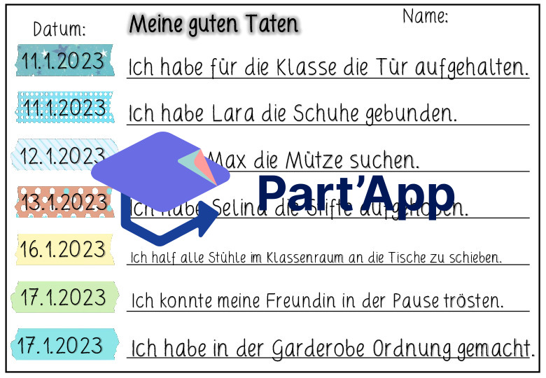 Gute Taten - Halte fest, was du toll gemacht hast!_4