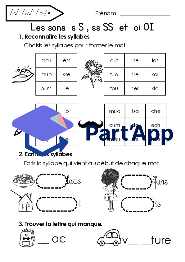 Fiches des sons S et OI avec les nouveaux MER 3H_2