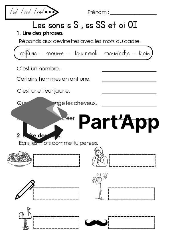 Fiches des sons S et OI avec les nouveaux MER 3H_4