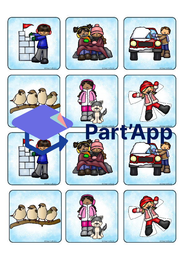 🎿 Memory® Sports d'hiver Activités hivernales DaZ_11