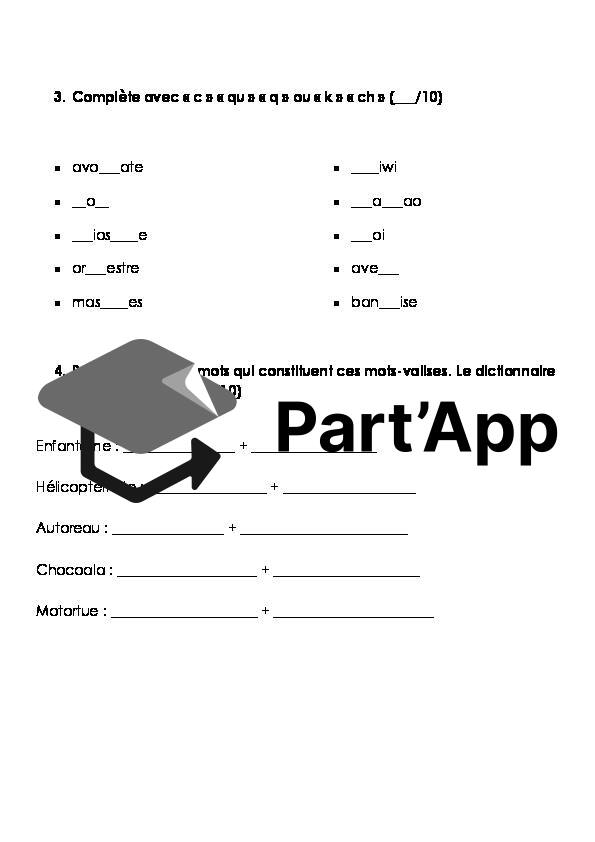 Evaluation de français 6e année (Module 2 partie conj + gram + ortho)_3
