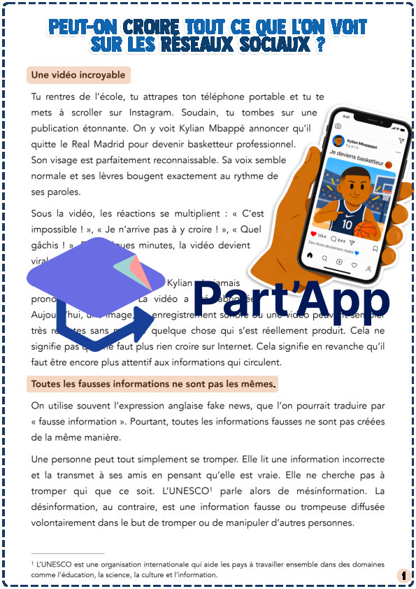 Compréhension écrite - Peut-on croire tout ce que l'on voit sur les réseaux sociaux ?_2