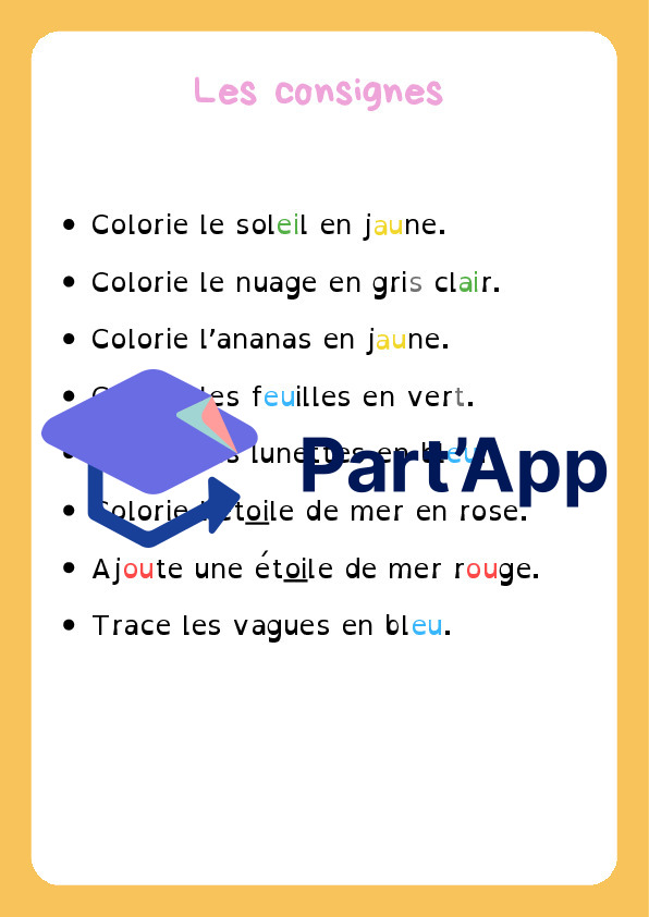 Coloriages sous consignes simples été_5