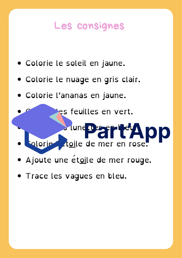 Coloriages sous consignes simples été_6