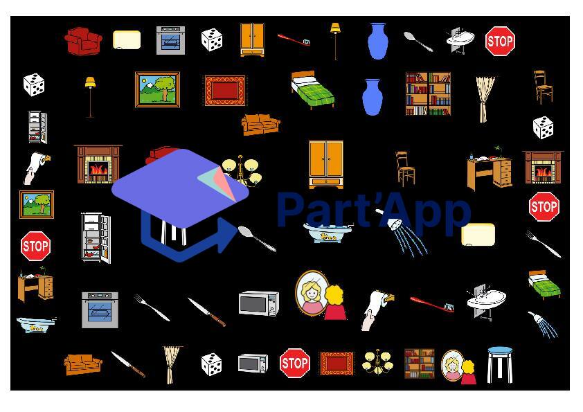 Grand jeu de plateau – Le vocabulaire de la maison_2