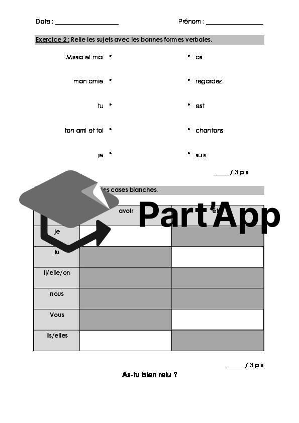 TA Conjugaison 5P – Présent de être, avoir, aller et verbes en -er_3