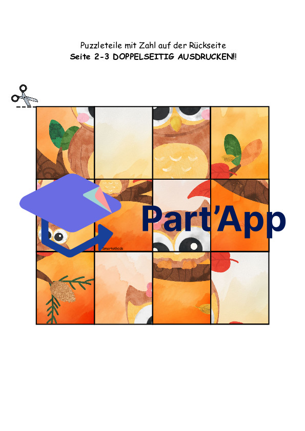 🦉✂️ hibou couper puzzle compter coller ZR 1-12_3