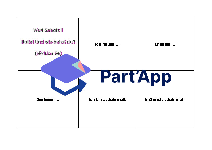 Cartes Wortschatz 6e Einheit 1 (partie 1)_2
