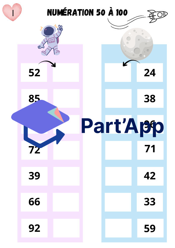 Numération de 50 à 100_10