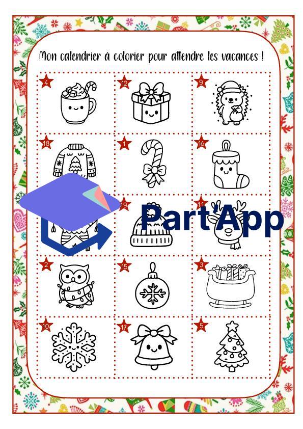 Calendrier à colorier (Noël)_2