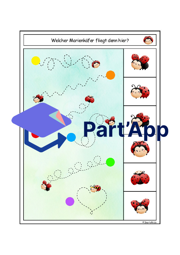 🐞Carte à clipser « Coccinelle » Regarde bien_2