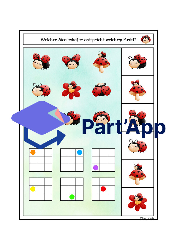 🐞Carte à clipser « Coccinelle » Regarde bien_6