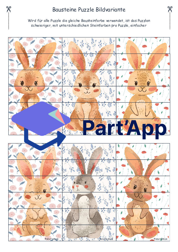 🐰 Puzzle numérique lapin 1-6 blocs à emboîter_4