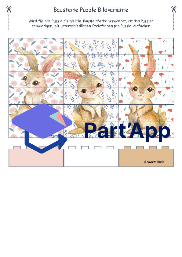 🐰 Puzzle numérique lapin 1-6 blocs à emboîter_6