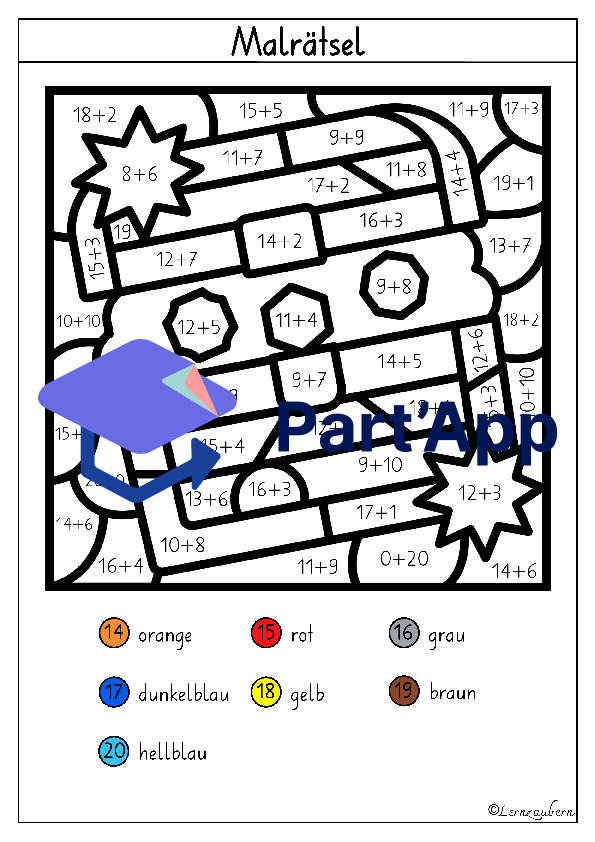 Malen nach Zahlen: Piraten (Kindergarten + 1. Klasse)_10