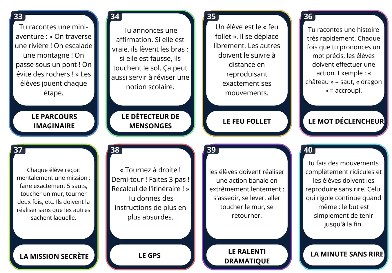 40 petits défis pour bouger en classe !_2