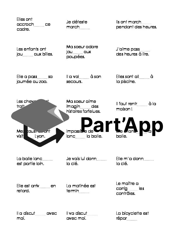 6H - Conjugaison - Module 5 - Accord du participe passé_6