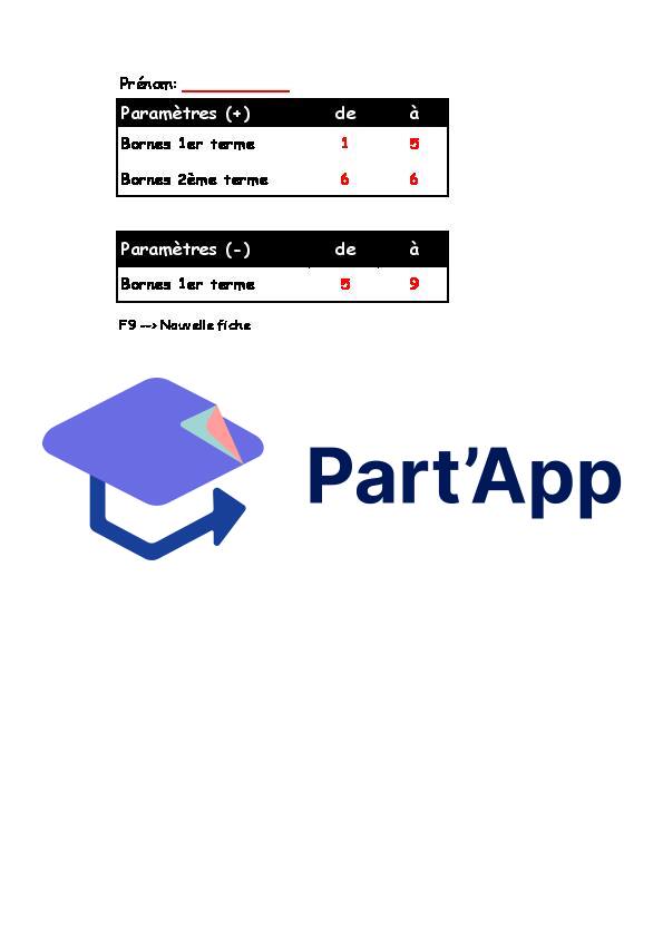 Générateur de 30 additions/soustractions personnalisables avec correctif_3