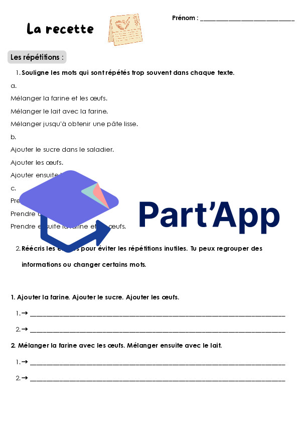Fiche supplémentaire - la recette_2
