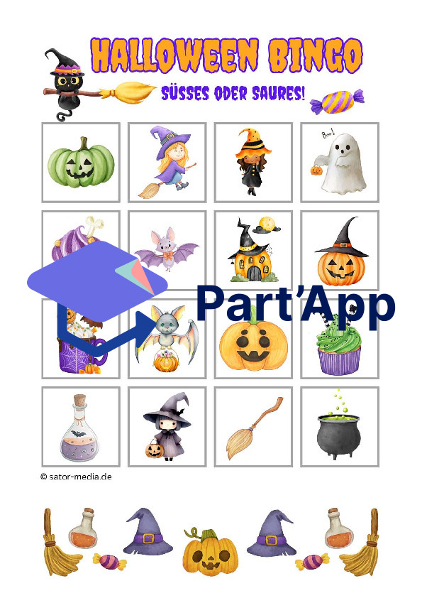 Halloween Bingo mit 30 Bingokarten ohne Gruselfaktor_2
