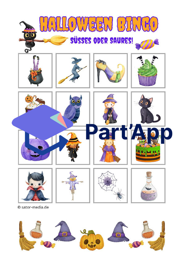 Halloween Bingo mit 30 Bingokarten ohne Gruselfaktor_5