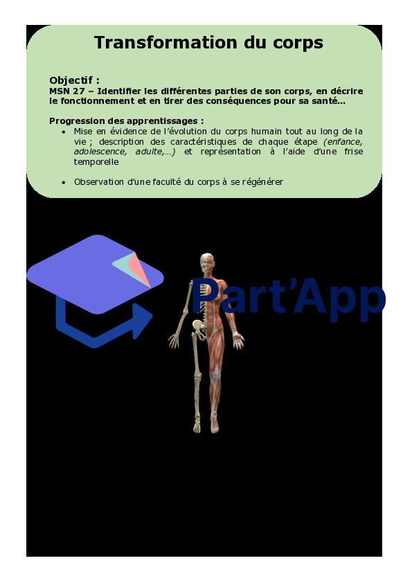 Dossier Transformation du Corps humain - Sciences 7H-8H_3