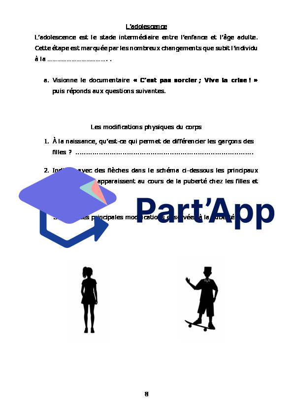 Dossier Transformation du Corps humain - Sciences 7H-8H_10