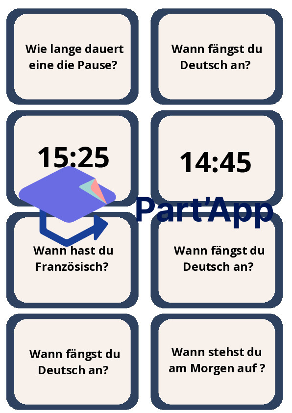 Jeu de l'échelle pour apprendre les heures en allemand_8