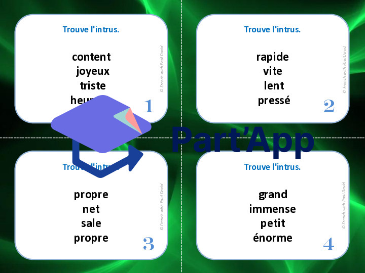 Synonymes : Trouve l'intrus - 28 CÀT_22