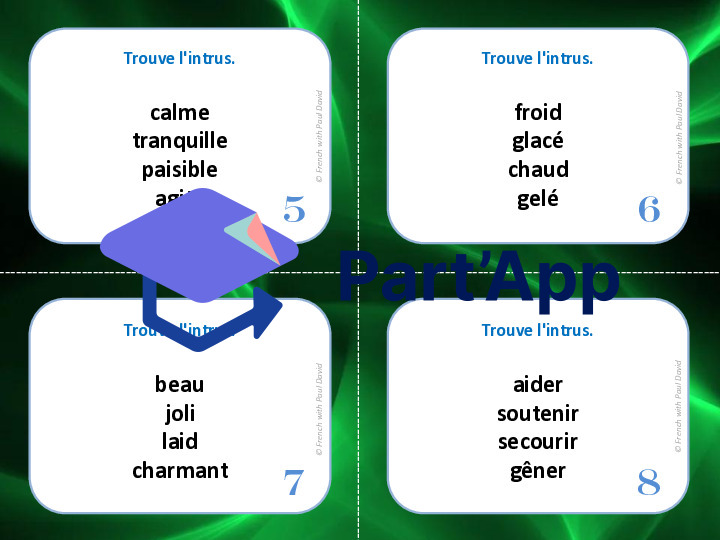 Synonymes : Trouve l'intrus - 28 CÀT_23