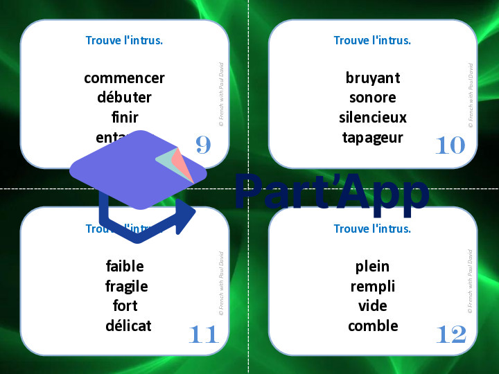 Synonymes : Trouve l'intrus - 28 CÀT_24