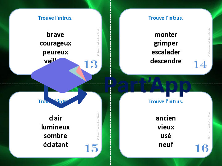Synonymes : Trouve l'intrus - 28 CÀT_25